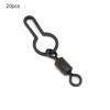 20Pcs Quick Change Ring PVA Bag Hanging Swivel Clips Carp Fishing Tackle Tool