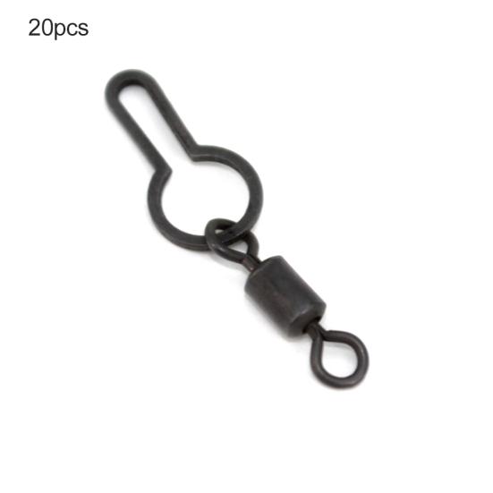 20Pcs Quick Change Ring PVA Bag Hanging Swivel Clips Carp Fishing Tackle Tool