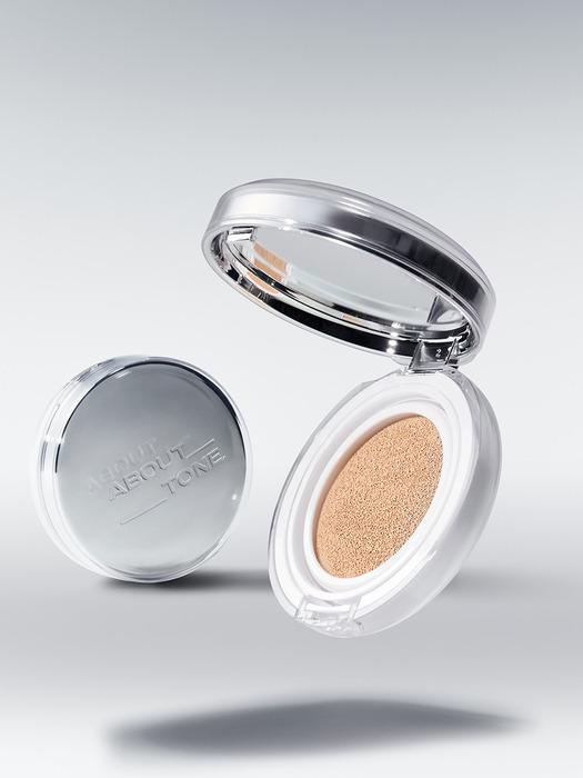 ABOUT TONE [NEW COLOR] Skin Layer Fit Cushion (Main Product + Refill) (8 Colors)