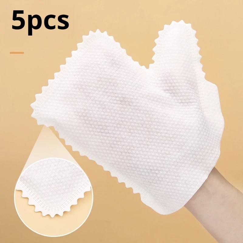 5/10/20/30/50PCS Microfiber Dust Removal Gloves, Wet Dry Cleaning Gloves, Disposable Dusting Cloth for Home, Kitchen & Car Cleaning 5PCS белый