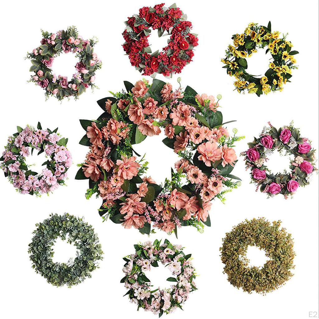 Artificial Flowers Wreath Decoration Christmas Wedding Garland Home Decor Gifts