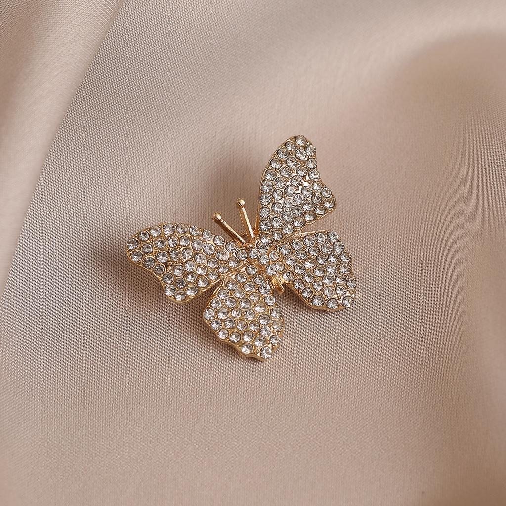 Purple Butterfly Brooch, High-end Sense, Light Luxury, High-end Women's Pin, Anti-light Corsage, Versatile Suit and Accessories