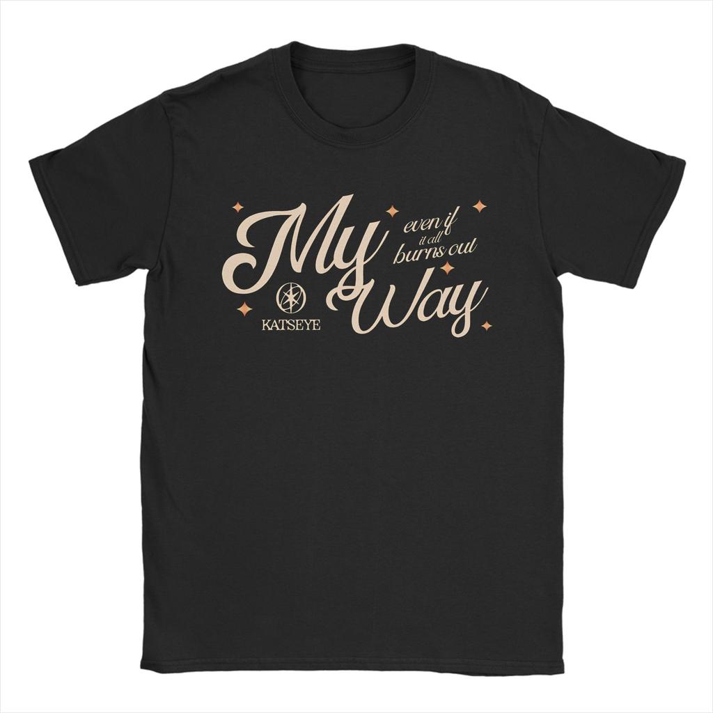 Summer Close Up Photo Katseye T Shirt for Men Women  Cotton Tee Shirt Short Sleeve Tops