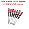 Hollow Shaft Nut Socket Driver Set with Rubber Handle and Extended Length