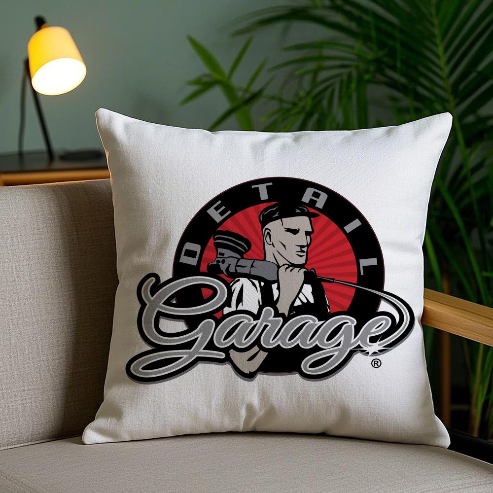 Chemical Guys Detail Garage Cushion Cover Plush Fabric Soft Double-Sided Printed Invisible Zipper Sofa Pillow Case Home Decor