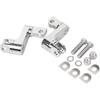 Chrome Driver Passenger Male Mount Foot Peg Extensions for Harley Dyna Softail Fat Boy Sportster Touring Electra Glide Street Glide Chopper Move