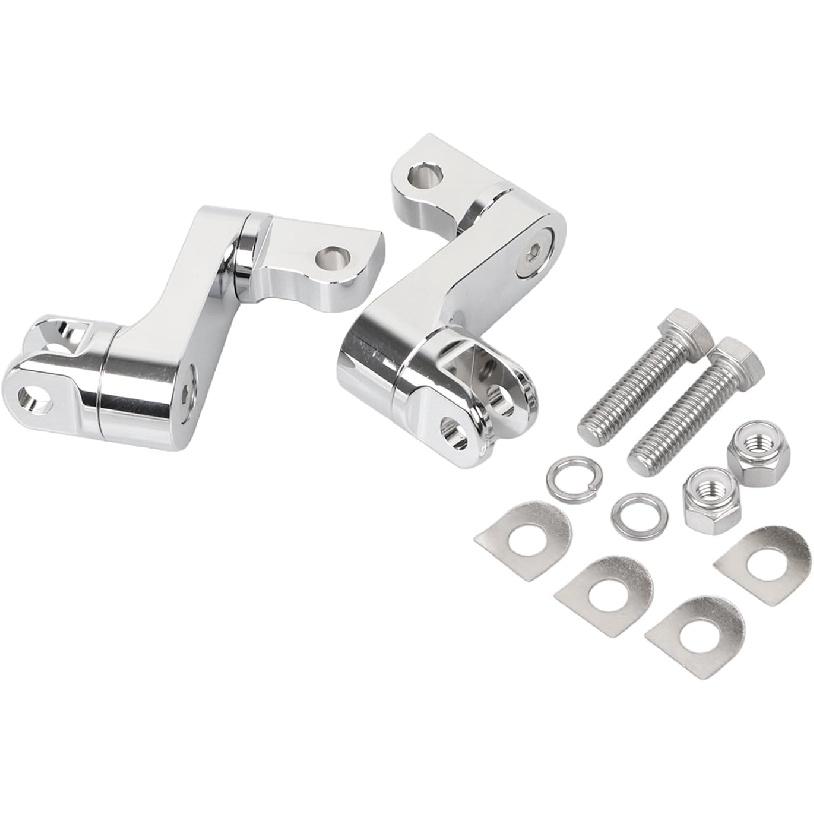 Chrome Driver Passenger Male Mount Foot Peg Extensions for Harley Dyna Softail Fat Boy Sportster Touring Electra Glide Street Glide Chopper Move