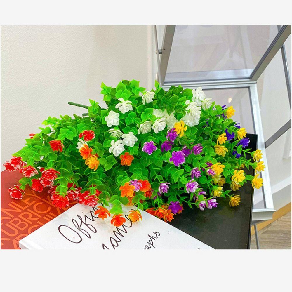 Mehrfarbige Künstliche Eukalyptusblumen Plastik-Eukalyptus-Strauß Innendekoration