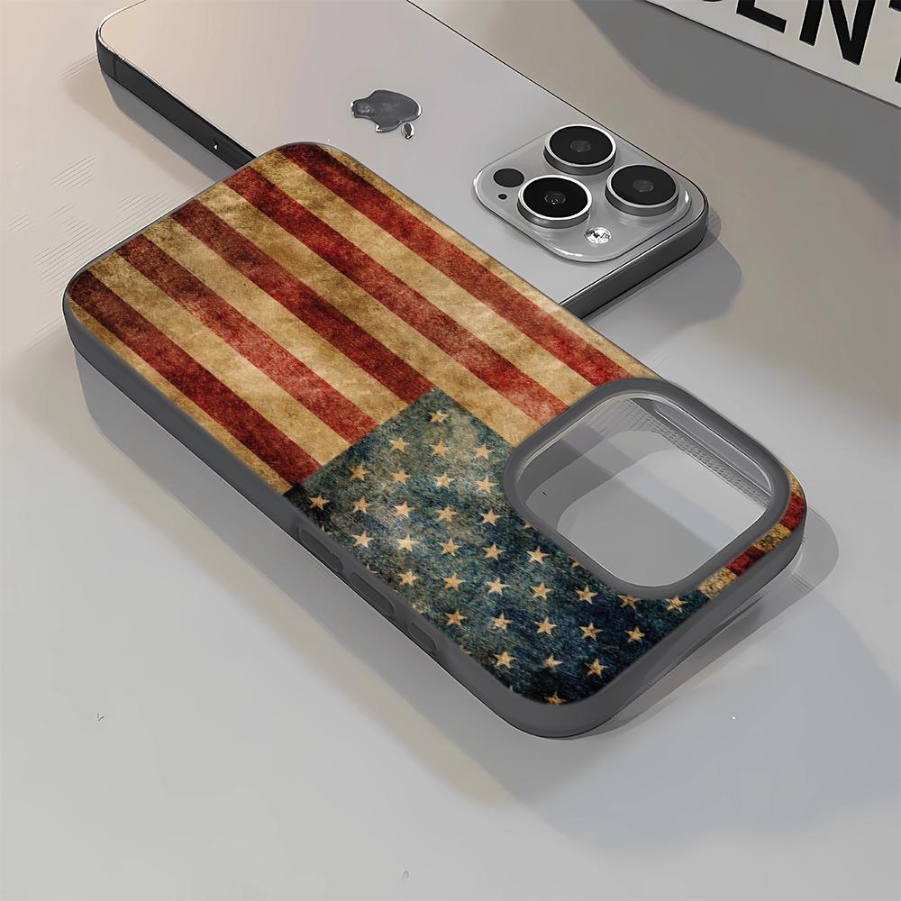 Usa National Flag Phone Case For IPhone 17 Case For IPhone 13 16 15 14 12 17 Pro Max XR  7 8 SE Aesthetic Floral Cover Funda