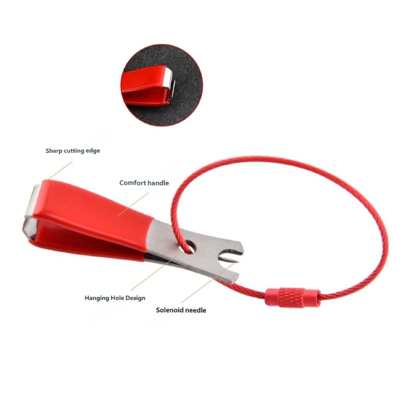 Fly Tying Fishing Line Cutter Scissors Aluminum Construction Sliding Lock Mechanism For Easy Carrying On Vests Bags