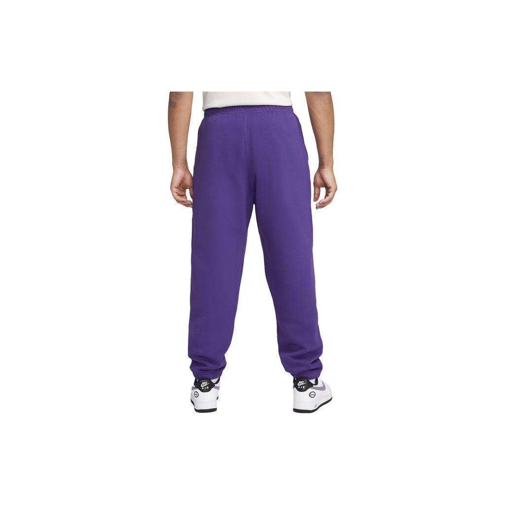New Nike Solo Swoosh Knitted Sweatpants Men's Purple DX1364-504