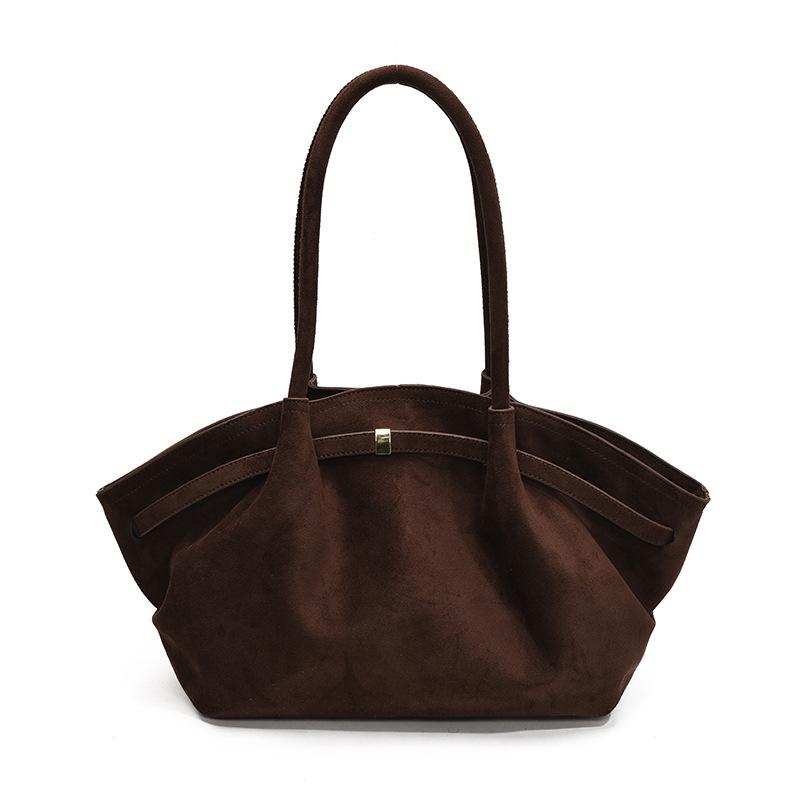2025 Women's Suede Tote Bag - Large Capacity, Frosted Finish, Versatile Handbag for Autumn/Winter