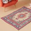 1:12 Dollhouse Miniature Turkish Carpet Floor Mat Floor Rug Cover Model Bedroom Bathroom Living Room Decor Toy