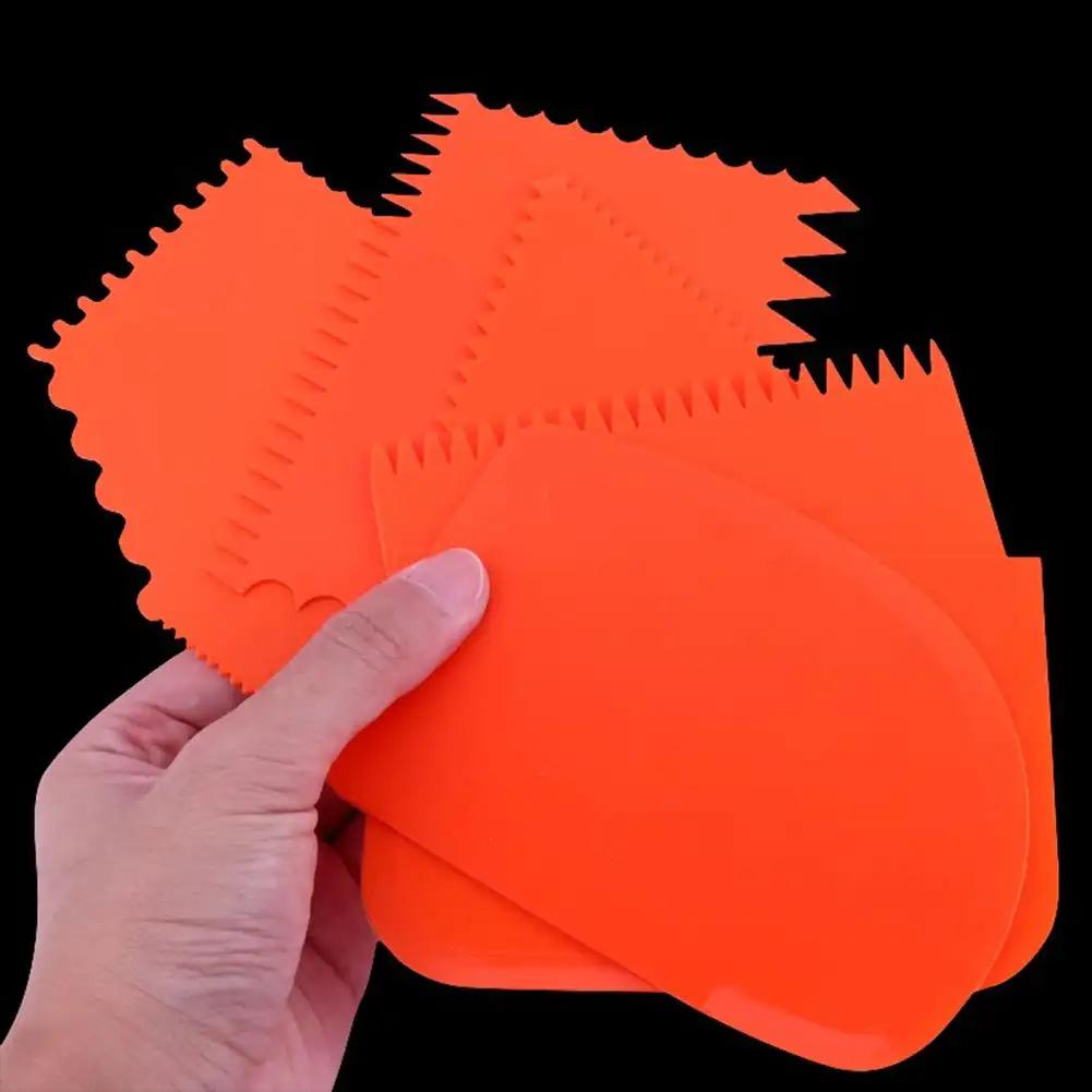 Pottery Plastic Scraper Tools Cake Pastry Clay Sculpture Tooth Shape Pottery Clay Sculpture Carving Tool DIY Clay Texture Scrape