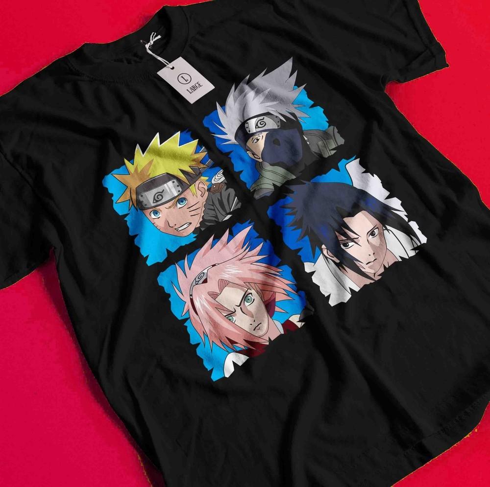 Kakashi T-Shirt Naruto Tshirt Jiraya Shirt Madara Sakura Itachi Uchiha Sasuke AA179