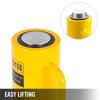 Hydraulic Cylinder Jack, 20 Ton Solid Ram Hydraulic Cylinder, 6 Inch Stroke Single Acting Hydraulic Cylinder, with Quick Connector Portable Hydraulic