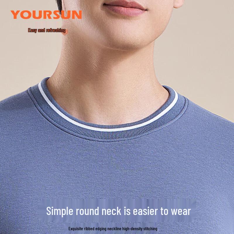 Yiershuang Men's Fleece-Lined Thermal Baselayer Set