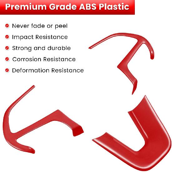 Steering Wheel Cover Trim Interior Accessories Decoration Kit for 2015-2024 Dodge Challenger Charger, for 2014-2024 Dodge Durango & Jeep Grand