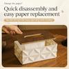 Wood And Plastic Tissue Box Ideal For Household Or Business Paper Towel Holder For Countertop Decoration