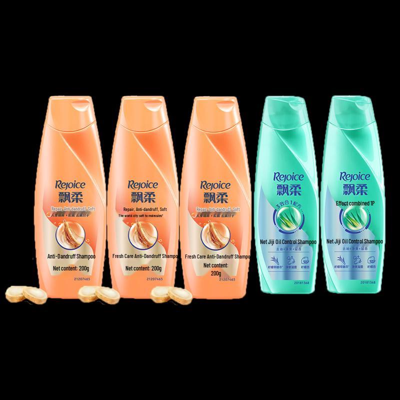 Набор шампуней Rejoice: Очищающее масло-контроль и женьшень против перхоти