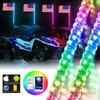 2/3/4FT LED Whip Light RGB Waterproof Multi-Color Flagpole Lamp Bowlight for Offroad Sand Rails/Buggies, SxS, ATV,RZR,Trucks