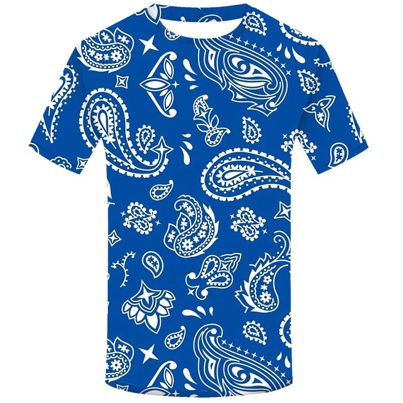 Bobby 2 Mode Bandana Grafische T-shirts Zomer Trend Korte Mouw Heren 3D Geprinte T-shirts Casual Streetwear Oversized Coole T-shirts Tops L