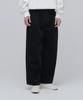 Corduroy Wide Balloon Pants [Black]