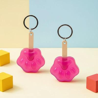 Cat Paw Ice Cream Popsicle Keychain Key Holder Bag Charm