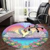 Pastellfarbene Schwanenherz-Stuhlmatte: Pastell Lotus Heimdekoration, Büro Teppich Geschenk für Wohnzimmer, Schlafzimmer, Verschiedene Räume, Pastell Lotus Teppich1118144a