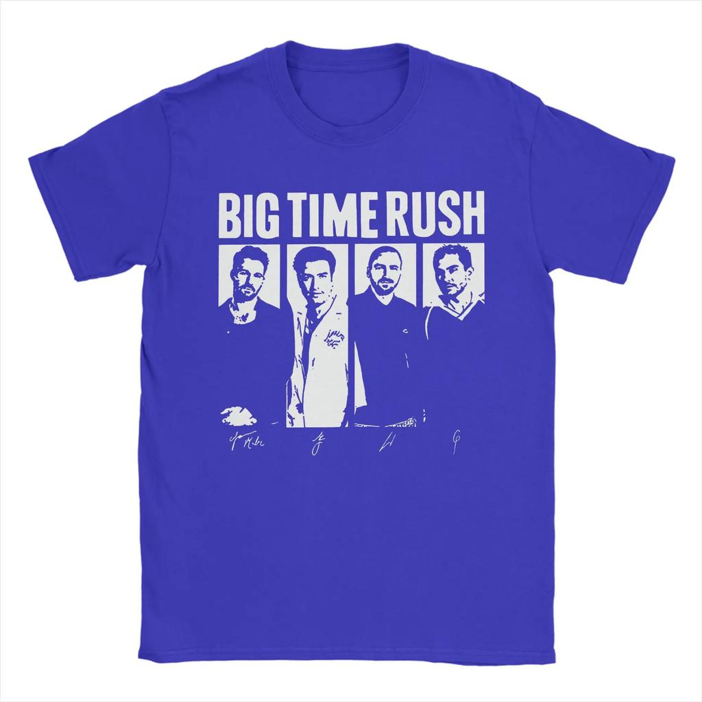 Men T-Shirt Big Time Rush Tour 2026 Humor Cotton Tee Shirt Short Sleeve T Shirt Crew Neck Tops Plus Size