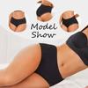 FINETOO 3Pcs/Set Women's Cotton Patchwork Lace Underwear Solid Color High Rise Ribbed Underpants Soft Breathable Panties Female Lingerie