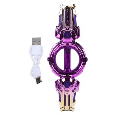 Double Ended Retractable Sword Toy Rotating Double Edged Saber Multiple Lighting Styles