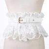 Elegant Lace Flower Corset Dress Waist Belt For Women Elastic Girdle Dress Accessory For Daily Outfit Waist Styling