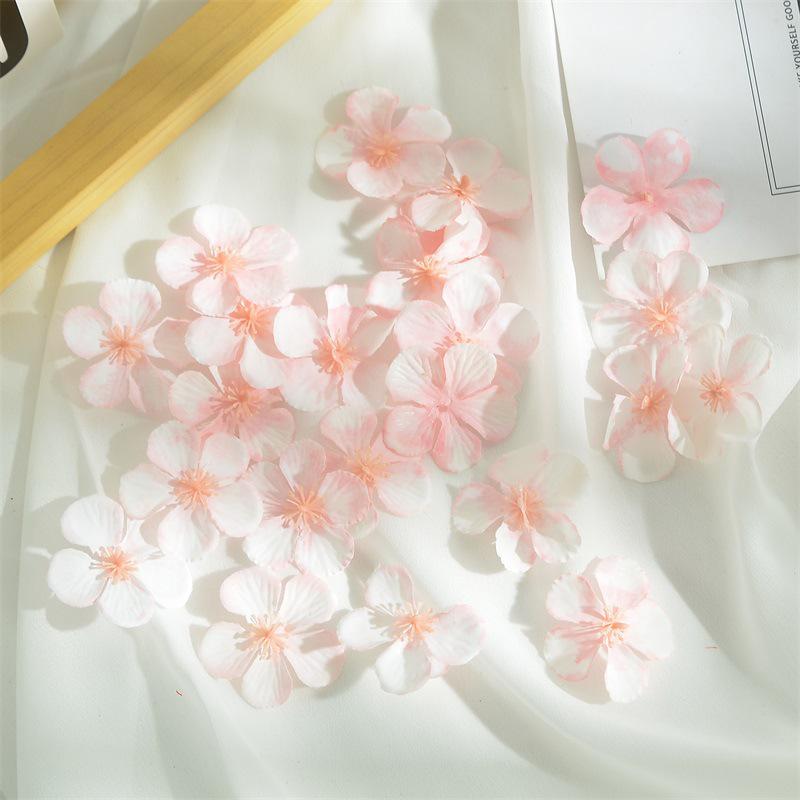 4cm Silk Plum Blossom Hair Accessories for Weddings & Photography