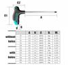 L-Type Double-End Two Way Tamper Proof TorxStar Spanner Key Wrench Screwdriver Hand Tools T 6 T7 T8 10 20 T 25 T27 T 30 T40 T45