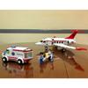 Airplane Aviation Medical Aircraft Air Ambulance Car City Building Blocks Kit Figures Brinquedos Educational Toys For Children