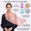 Floral Print Chiffon Scarf Shawl 150*50cm Long Scarf  Outdoor Accessories