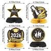 2026 Graduation Party Decoration Set: Banner & Cap Balloon