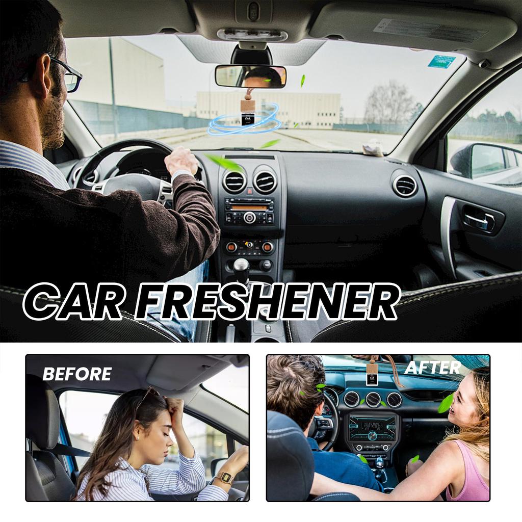Car Aromatherapy Freshener Set Car Aromatherapy Pendant Diffuser Deodorant Long-lasting Fresh 30ML