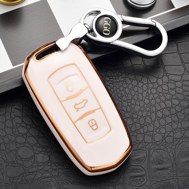 Fits Geely Key Case Cover for Emgrand GS, Boyue, New Million, GL Smart, Borui, Vision X6, Car Shell Buckle