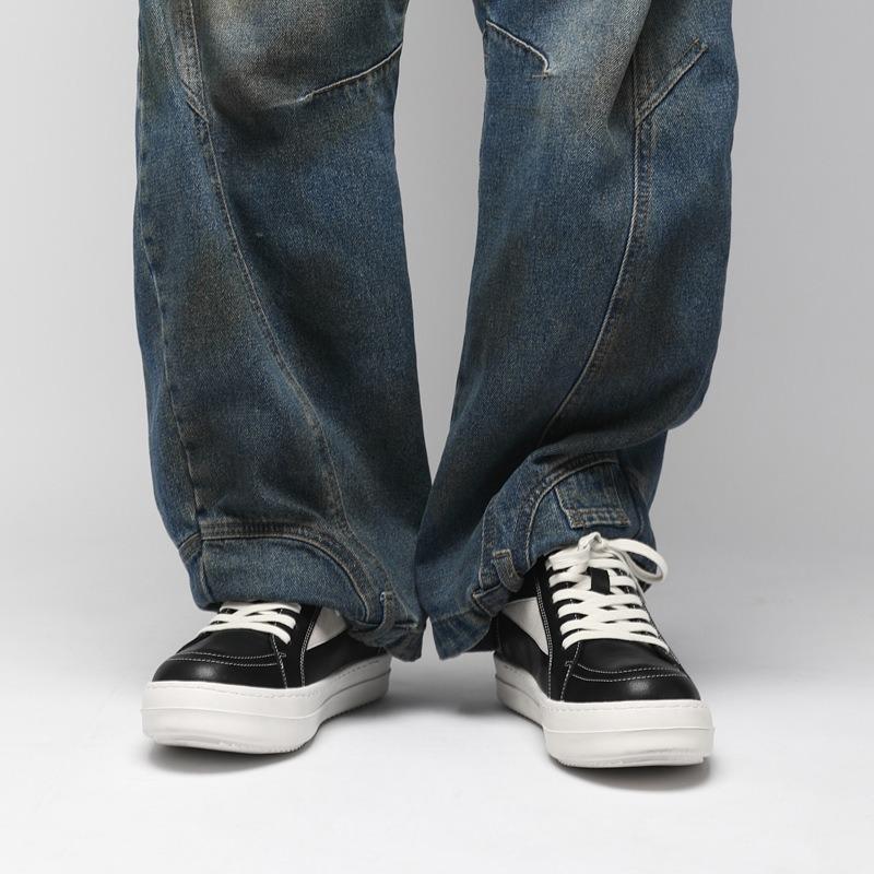 Board Shoes Men's Inverted Triangle Niche Milk Fragrance Thick Sole Trend Versatile Inner Height Increase Sports Fashion Casual Shoes