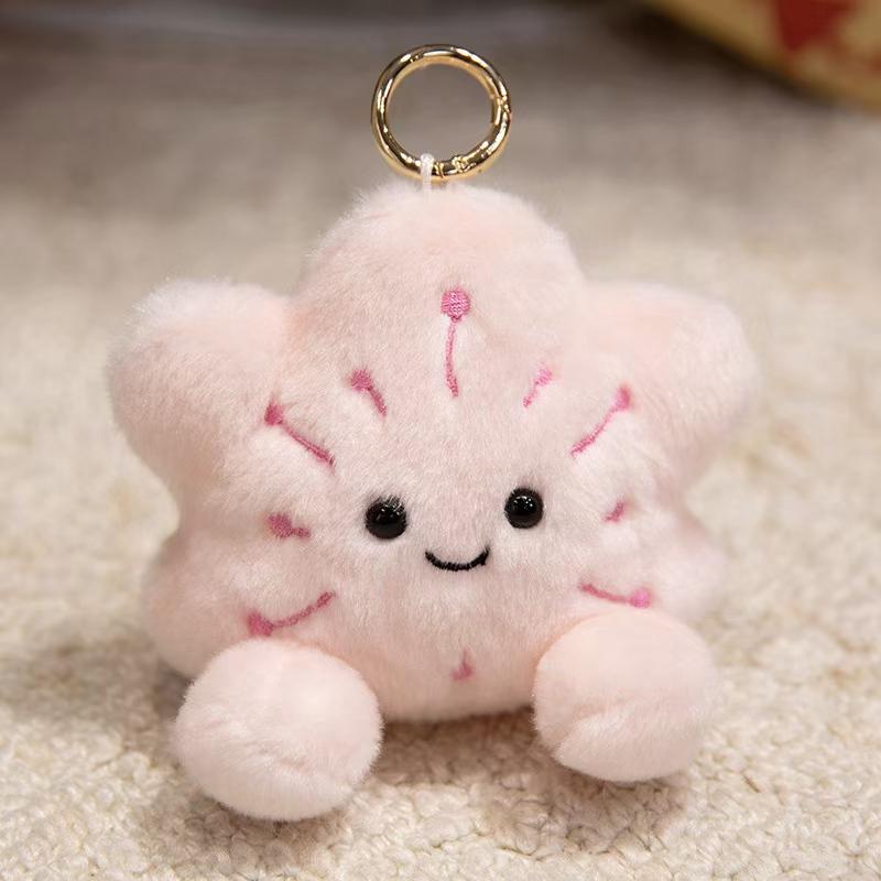 Smiling Series Keychain Plush Vegetable Toy, Cute Fruit Bag Charm Plush Toy Keyring, Soft and Cuddly Little Gift