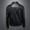 Autumn and winter new men's lapel leather jacket slim fashion casual versatile jacket