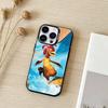Funny Chicken Joe Surf     Phone Case For iPhone 17,16,15,14,13,12,11,Pro Max,Plus Candy Silver Cover
