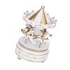 Merry GO Round Music Box Carousel Gift Christmas Wedding Birthday Gift Decor White