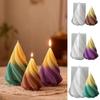 1pc 3D Geometric Pillar Candle Mold for DIY Candle Making - Aromatherapy Resin Molds for Home Art Decor
