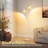 Lampadaire - NETTLIFE - Nettlife - 2 douilles E14 - Interrupteur au pied - Blanc métal