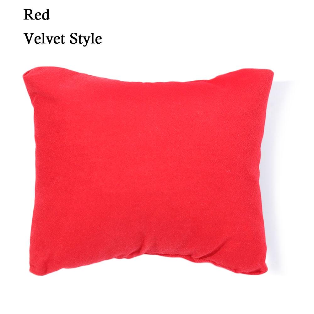 Βελούδινα/PU Ανθεκτικά Μαξιλάρια Επίδειξης Ρολογιών Πάγκου Οργανωτής Δώρων Μαξιλάρι Κοσμημάτων Θήκη Ρολογιών Χειρός