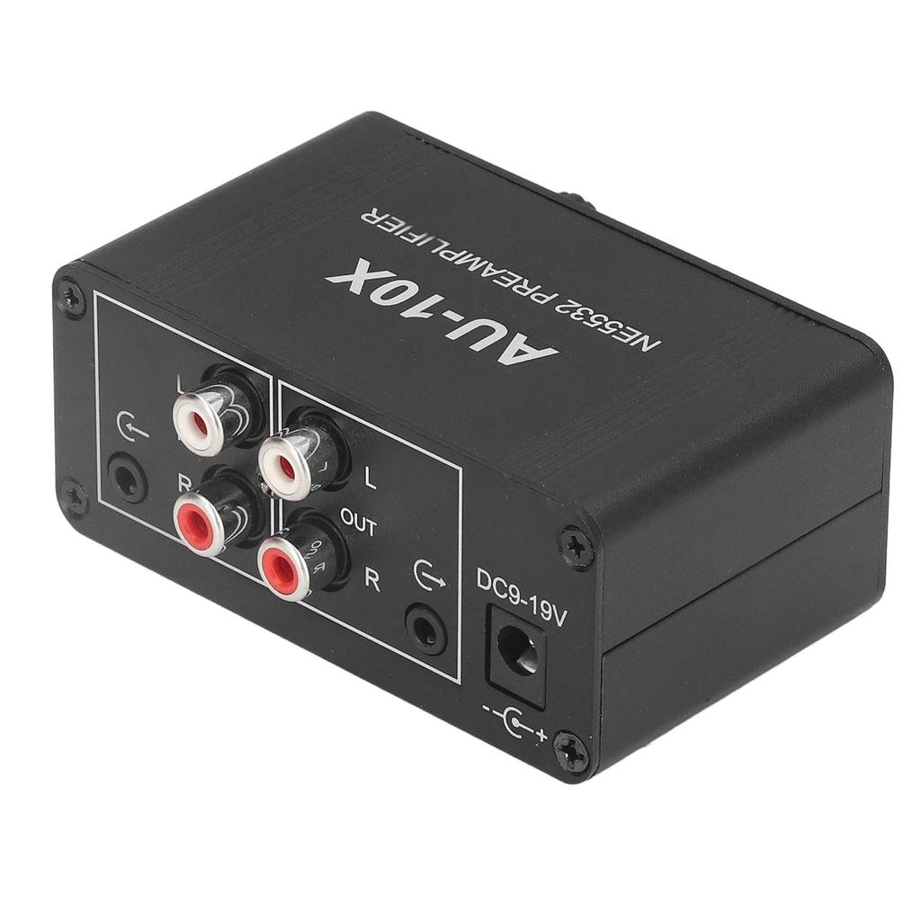 NE5532 Kopfhörerverstärker, 20 dB Stereo-Audiosignal Phono-Vorverstärker mit 3,5-mm-Kopfhörereingang und -ausgang für Heim-Stereoanlagen