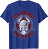 Till Valhall Never Kneel  Nordic Warrior Skull TShirt 100 Cotton ONeck Summer Short Sleeve Casual Mens Tshirt Size S3XL